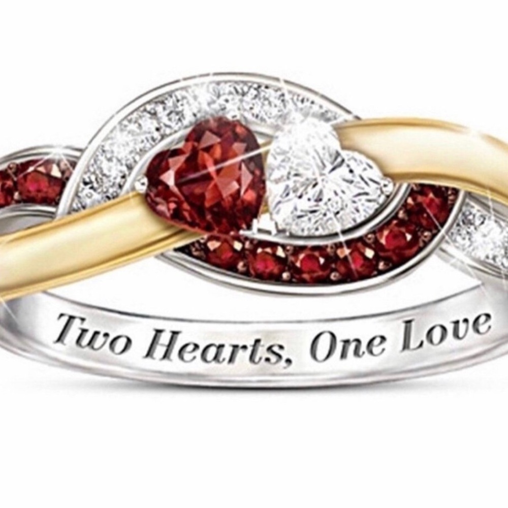 “Two hearts one love” ring